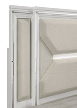 Marmore White 4-piece California King Bedroom Set - Ornate Home