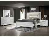 Marmore White 4-piece Queen Bedroom Set - Ornate Home