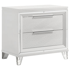 Marmore White 5-piece Queen Bedroom Set - Ornate Home