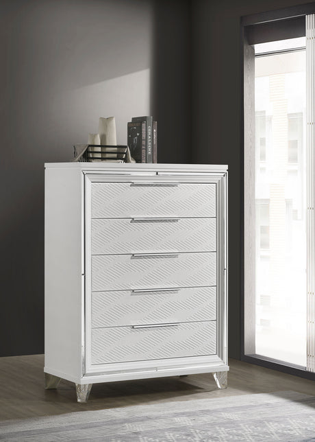 Marmore White Chest - Ornate Home