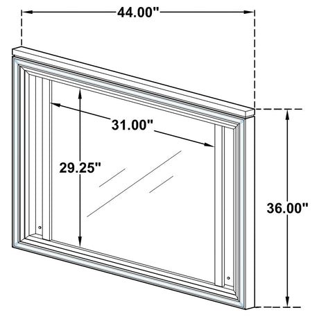 Marmore White Dresser Mirror - Ornate Home