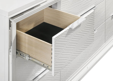 Marmore White Dresser - Ornate Home