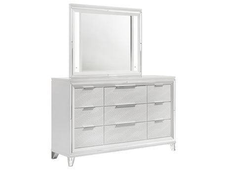 Marmore White Dresser and Mirror - Ornate Home