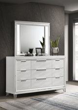 Marmore White Dresser and Mirror - Ornate Home