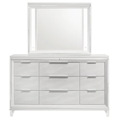 Marmore White Dresser and Mirror - Ornate Home