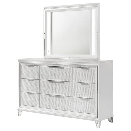 Marmore White Dresser and Mirror - Ornate Home