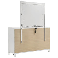 Marmore White Dresser and Mirror - Ornate Home