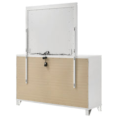 Marmore White Dresser and Mirror - Ornate Home