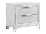 Marmore White Nightstand - Ornate Home
