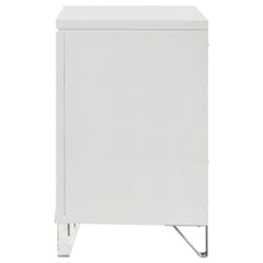 Marmore White Nightstand - Ornate Home