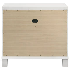 Marmore White Nightstand - Ornate Home