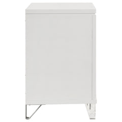 Marmore White Nightstand - Ornate Home