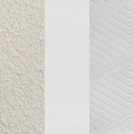 Marmore White Queen Panel Bed - Ornate Home