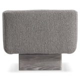 Marni Tadon Cerused/Grey Fabric Swivel Chair - Ornate Home