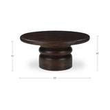 Maro Brown Coffee Table - Ornate Home