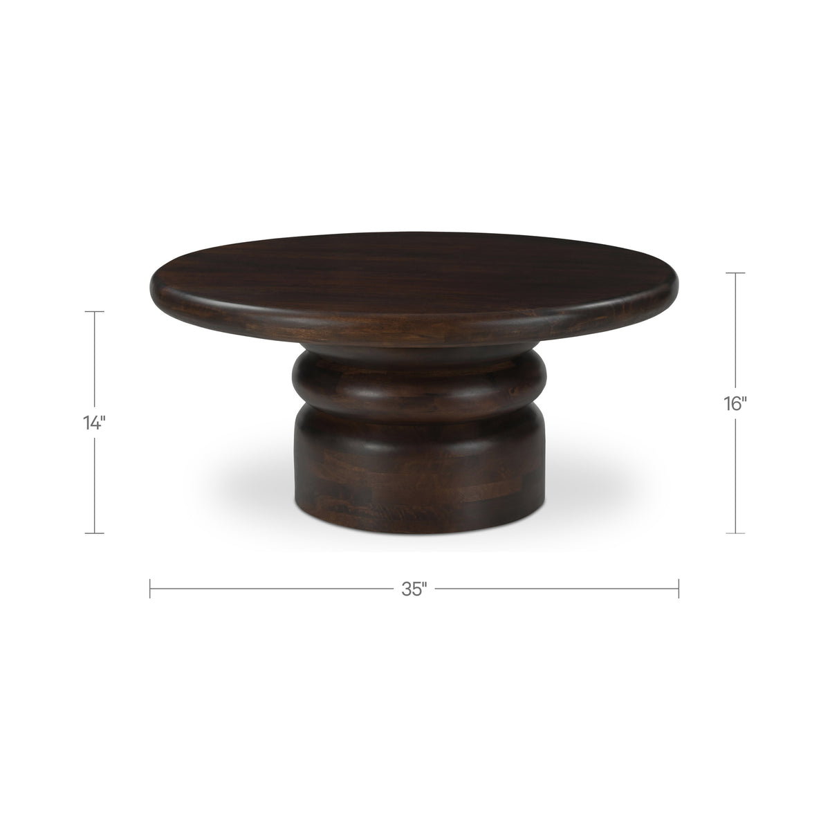Maro Brown Coffee Table - Ornate Home
