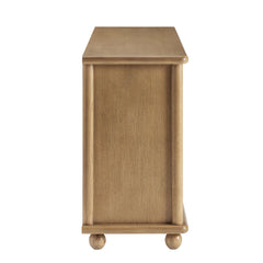 Marola 71 Inch Oak Wood Seagrass Sideboard - Ornate Home
