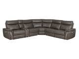 Maroni Brown 6-Piece Modular Power Reclining Sectional - Ornate Home