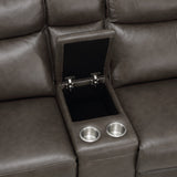 Maroni Brown 6-Piece Modular Power Reclining Sectional - Ornate Home