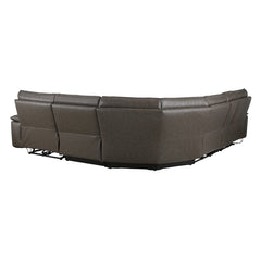 Maroni Brown 6-Piece Modular Power Reclining Sectional - Ornate Home