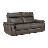 Maroni Brown Power Double Reclining Loveseat - Ornate Home