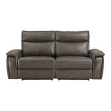Maroni Brown Power Double Reclining Loveseat - Ornate Home