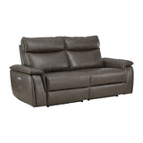 Maroni Brown Power Double Reclining Loveseat - Ornate Home