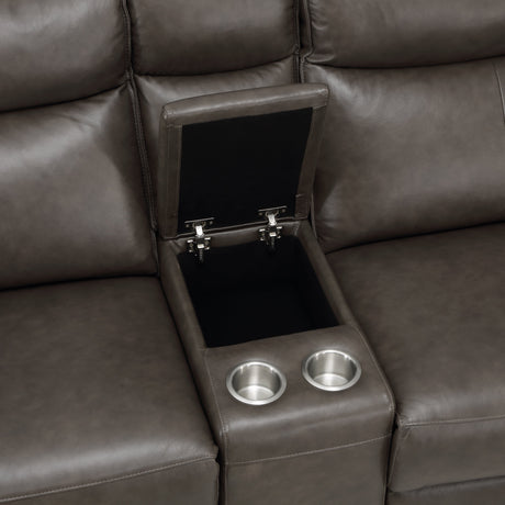 Maroni Brown Power Double Reclining Loveseat - Ornate Home