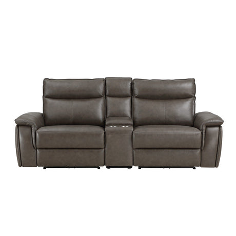 Maroni Brown Power Double Reclining Loveseat - Ornate Home
