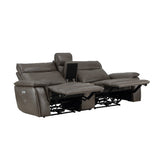 Maroni Brown Power Double Reclining Loveseat - Ornate Home