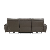 Maroni Brown Power Double Reclining Sofa - Ornate Home