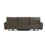 Maroni Brown Power Double Reclining Sofa - Ornate Home