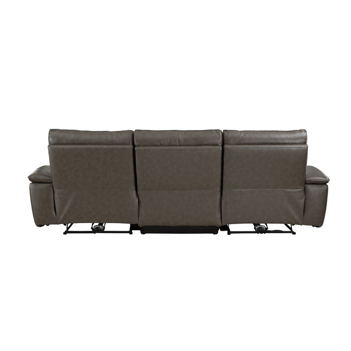 Maroni Brown Power Double Reclining Sofa - Ornate Home