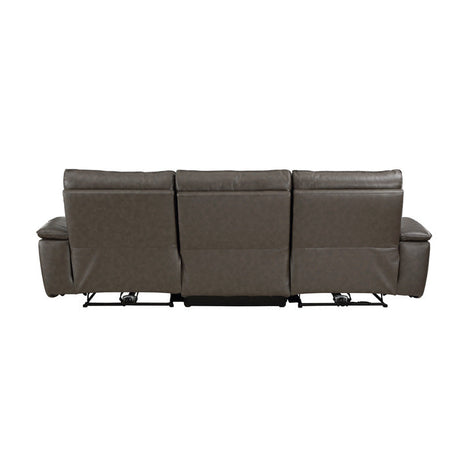 Maroni Brown Power Double Reclining Sofa - Ornate Home
