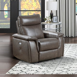Maroni Brown Power Reclining Chair - Ornate Home