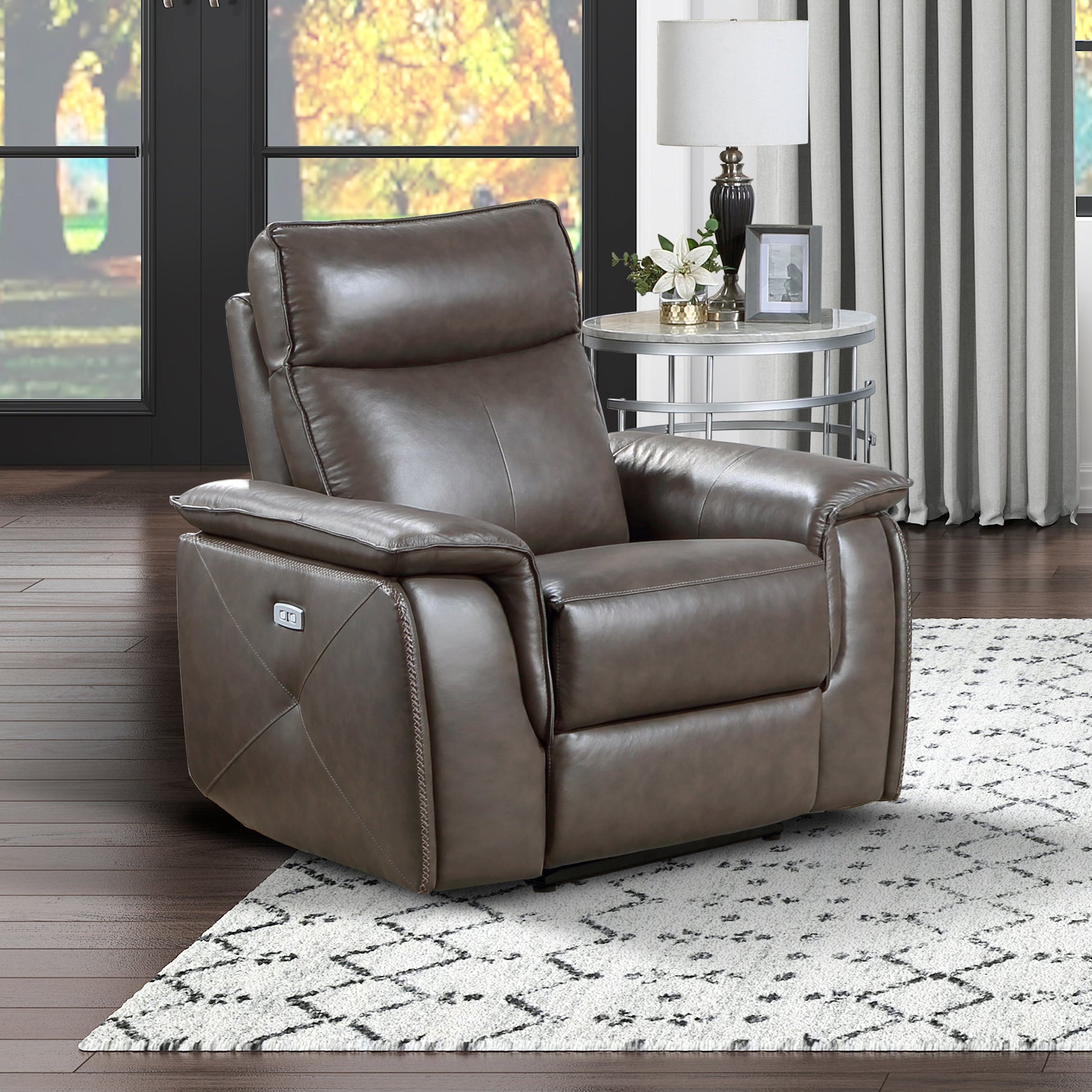 Maroni Brown Power Reclining Chair - Ornate Home