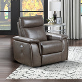 Maroni Brown Power Reclining Chair - Ornate Home