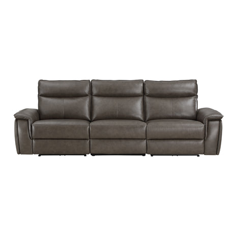 Maroni Dark Brown Power Reclining Sofa and Loveseat - Ornate Home