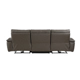 Maroni Dark Brown Power Reclining Sofa and Loveseat - Ornate Home