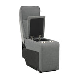 Maroni Gray 6-Piece Modular Power Reclining Sectional with Power Headrests - Ornate Home