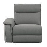 Maroni Gray 6-Piece Modular Power Reclining Sectional with Power Headrests - Ornate Home