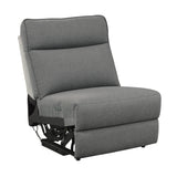 Maroni Gray 6-Piece Modular Power Reclining Sectional with Power Headrests - Ornate Home