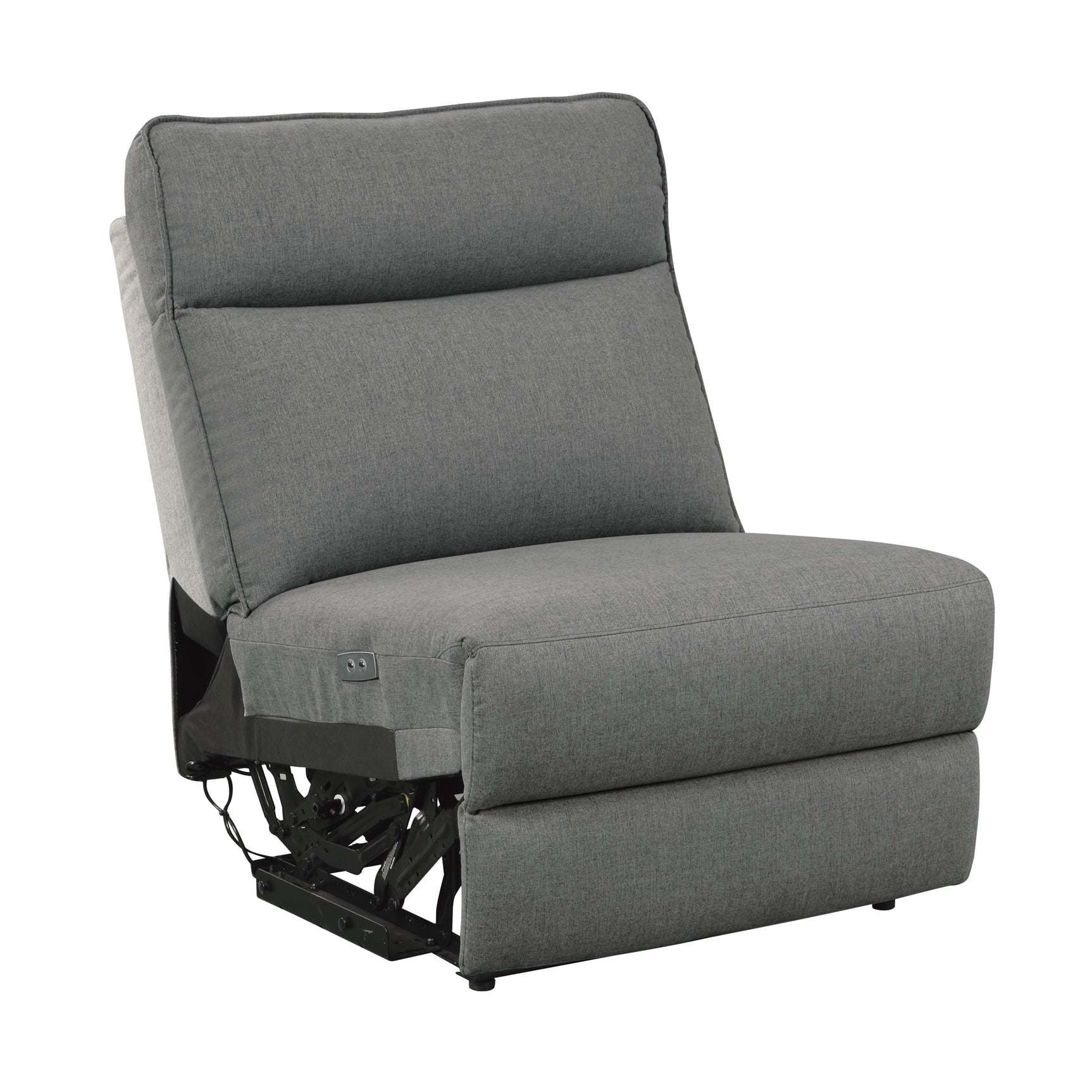 Maroni Gray 6-Piece Modular Power Reclining Sectional with Power Headrests - Ornate Home