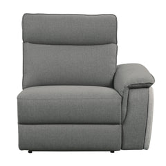 Maroni Gray 6-Piece Modular Power Reclining Sectional with Power Headrests - Ornate Home