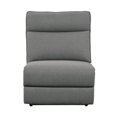 Maroni Gray 6-Piece Modular Power Reclining Sectional with Power Headrests - Ornate Home