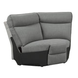 Maroni Gray 6-Piece Modular Power Reclining Sectional with Power Headrests - Ornate Home