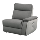 Maroni Gray Power Double Reclining Loveseat - Ornate Home