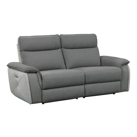 Maroni Gray Power Double Reclining Loveseat - Ornate Home