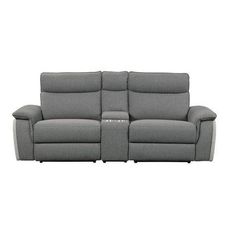 Maroni Gray Power Double Reclining Loveseat - Ornate Home