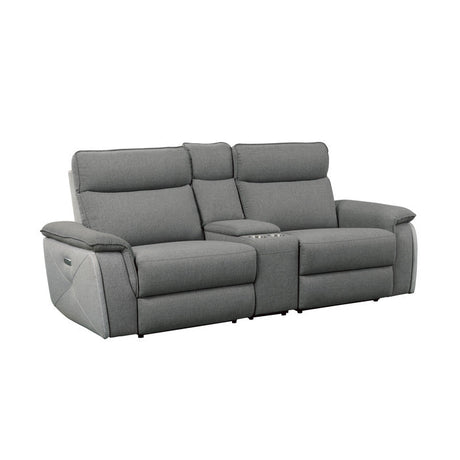 Maroni Gray Power Double Reclining Loveseat - Ornate Home